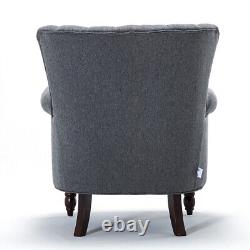 Orthopedic Shell Scallop Back Armchair 1 Seater Single Sofa Couch Chair Fireside