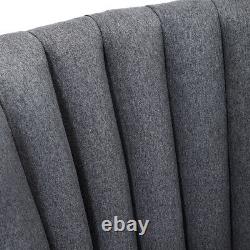 Orthopedic Shell Scallop Back Armchair 1 Seater Single Sofa Couch Chair Fireside