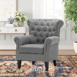 Orthopedic Upholstered Button Back Fireside Leisure Chair Anne Queen Armchair