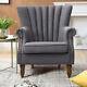 Orthopedic Wing Back Chair Occasional Armchair Queen Anne Fabric Fireside Seat