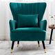 Oyster Chesterfield Wing Back Chair Cuddle Armchair Bedroom Fireside Lounge Sofa