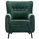 Oyster Wing Back Chair Button High Back Armchair Fireside Lounge Tub Sofa Velvet