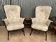 Pair Vintage Ercol Evergreen Chairs Fireside Wingback 70's Vintage Uk Delivery