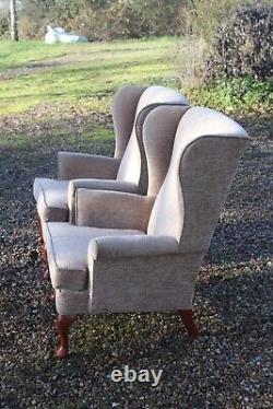 Pair of Parker Knoll wingback armchairs, Parker knoll fireside chairs, easy chairs