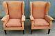 Pair Of Vintage Parker Knoll Pk 709 Wing Back Fireside Armchairs For Recover