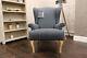 Parker Knoll Penshurst Constance Blue Single Wing Back Fireside Chair