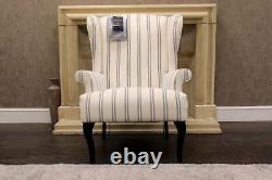 Parker Knoll Penshurst Pendlebury Regency Stripe Wing Back Fireside Chair