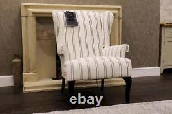 Parker Knoll Penshurst Pendlebury Regency Stripe Wing Back Fireside Chair