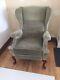 Parker Knoll Pk 1102 Recliner Wing Back Armchair Fabric Seat Fire Side Manual