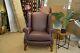 Parker Knoll Sinatra Armchair Brown Leather Wingback Fireside Accent Chair Bnwt