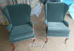 Parker Knoll Wingback Fireside Pair of Chairs