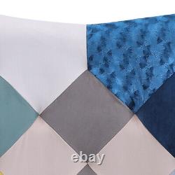 Patchwork Fabric Armchair Wing Back Chair Leisure Single Sofa Bedroom Fireside