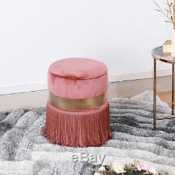 Pink Velvet Armchair Scallop Wing Back Chair Fireside Sofa or Ottoman Footstool