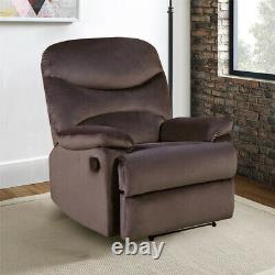 Recliner Armchair Wing Back Fireside Check Velvet Sofa Chair Lounge Cinema Chair