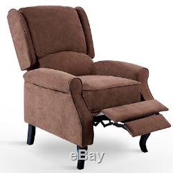 Recliner Chair Fabric Armchair Cinemo Lounge Eaton Wing Back Check Fireside Sofa