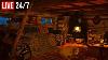 Relaxing Blizzard With Fireplace Crackling Deep Sleep From Insomnia Sleep Better Live 24 7