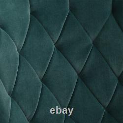 Retro Green Velvet Armchair Lazy Rocking Chair Living Room Bedroom Lounge Seat