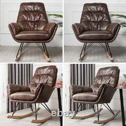 Rocking Chair Recliner Armchair Corner Fireside Resting Rocker Sofa Upholstered