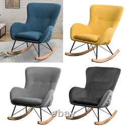 Rocking Chair Recliner Armchair Corner Fireside Resting Rocker Sofa Upholstered