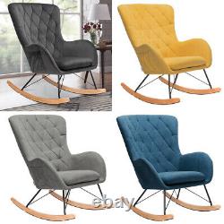 Rocking Chair Recliner Armchair Corner Fireside Resting Rocker Sofa Upholstered