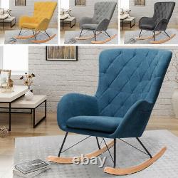 Rocking Chair Recliner Armchair Corner Fireside Resting Rocker Sofa Upholstered