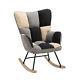 Rocking Chair Wing Back Recliner Rocker Sun Lounger Relaxing Rocking Armchair