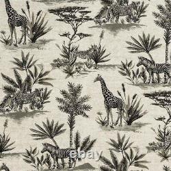 Safari Animal Wingback Armchair Fireside Handmade Fryetts Zebra Giraffe Fabric