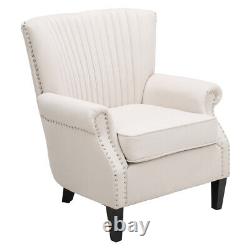 Scallop Back Cocktail Chair Wing Back Armchair Chesterfield Chair Fireside Sofa