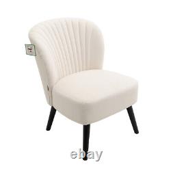 Scallop Wing Back Chair Small Armchair Fireside Lounge Sofa Bedroom Living Room