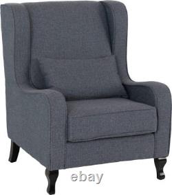 Sherborne Fireside Chair Slate Blue Fabric