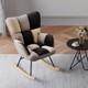 Single Recliner Armchair Lounge Relaxing Chair With Armrest Patchwork Sofa Uk