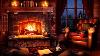 Stormy Night Cozy Cabin Ambience With Relaxing Rain And Fireplace Sounds For Sleeping And Reading