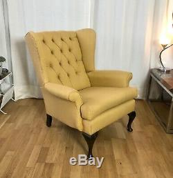 Stunning Vintage Antique Wingback Fireside Armchair in Fantastic Condition
