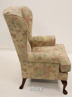 Sturdy Wingback Fireside Easy Chair Queen Anne Legs Assessable FREE UK Delivery