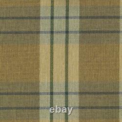 Tartan Yellow Wingback Armchair Fireside Accent Chair in Kintyre Pampas Fabric