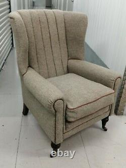 Tetrad Harris Tweed'dunmore' Wing Back Chair, Fireside, Wingback