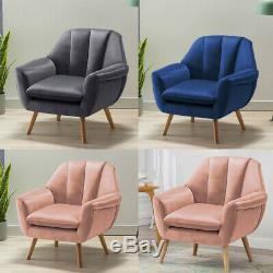 Tulip Shape Wing Back Occasional Lounge Chair Tub Armchair Living Fireside Sofa