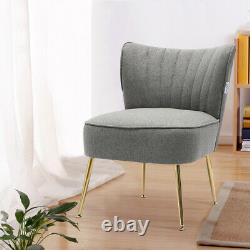 Upholstered Velvet Oyster Shell Wingback Armchair Tub Chair Fireside Sofa Lounge