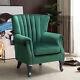 Upholstered Velvet Scallop Oyster Accent Occasional Chair Armchair Fireside Sofa