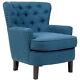 Upscale Accent Tub Chair High Wing Back Fireside Armchair Padded Sofa 150 Load