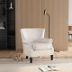 Velvet Armchair Chesterfield Queen Anne Sofa Fireside Wing Back Chair Lounge Tub