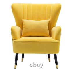 Velvet Scallop Shell Chair Armchair Wing Back Accent Oyster Sofa Fireside Lounge