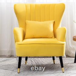 Velvet Scallop Shell Chair Armchair Wing Back Accent Oyster Sofa Fireside Lounge