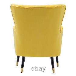Velvet Scallop Shell Chair Armchair Wing Back Accent Oyster Sofa Fireside Lounge