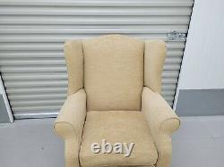 Vintage Laura Ashley Denbigh Fabric Wingback Chair Wing Back, Fireside 1 Of 2