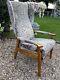 Vintage Mid Century Wing Back Fireside Armchair