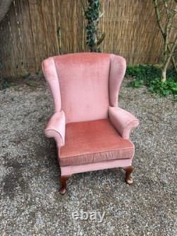 Vintage Parker Knoll Penshurst PK 720- MK 3 Wingback Fireside Salmon Armchair