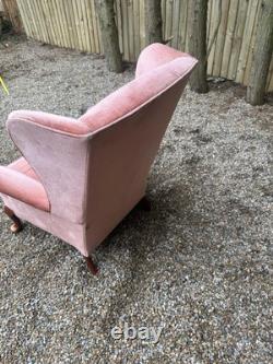 Vintage Parker Knoll Penshurst PK 720- MK 3 Wingback Fireside Salmon Armchair