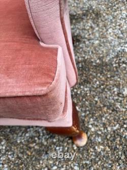Vintage Parker Knoll Penshurst PK 720- MK 3 Wingback Fireside Salmon Armchair