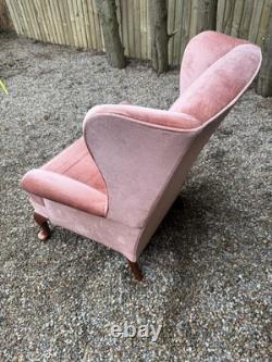 Vintage Parker Knoll Penshurst PK 720- MK 3 Wingback Fireside Salmon Armchair